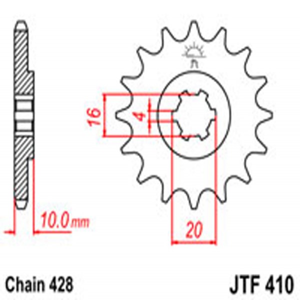 JT JT Gear Box Sprockets G/B 410-14